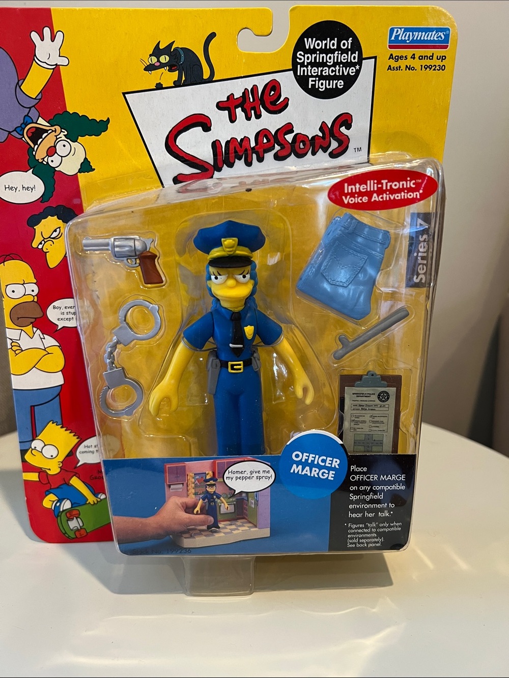 Playmates The Simpsons Officer Marge Action Figure - New And Sealed - Blue